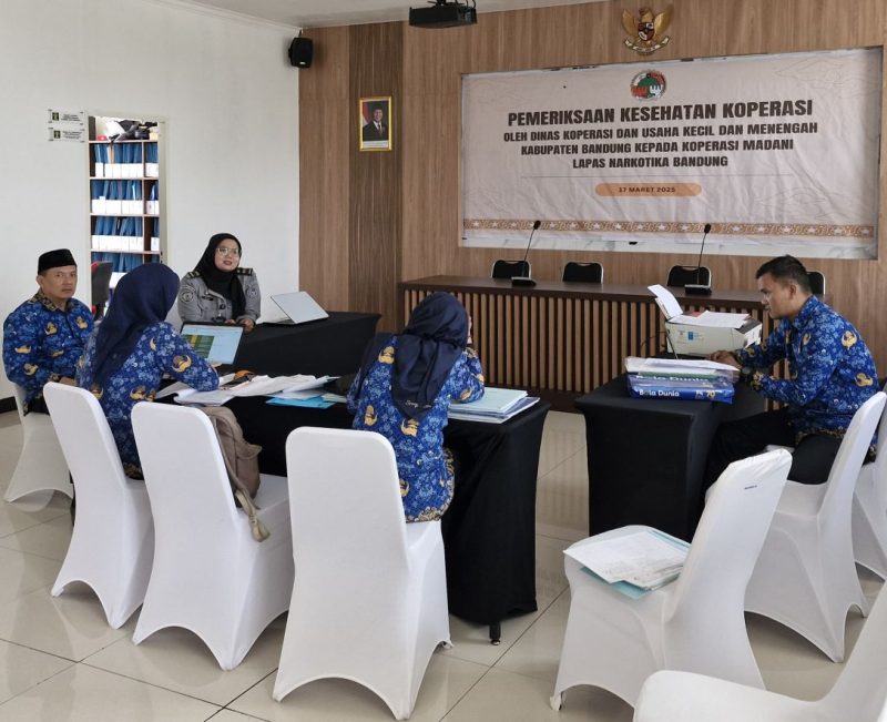 Koperasi Sehat, Pemeriksaan Koperasi Komenma Lapas Narkotika Bandung oleh Dinas Koperasi Kabupaten Bandung