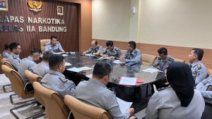 Rapat Pejabat Manajerial Lapas Narkotika Kelas IIA Bandung Bahas Persiapan Kunjungan Lebaran