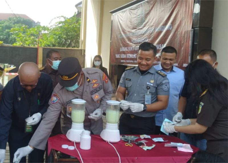 Kejari Kabupaten Bandung Musnahkan Barang Bukti, Lapas Narkotika Turut Berpartisipasi