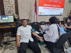 Lapas Narkotika Kelas IIA Bandung Ikuti Kegiatan Donor Darah Peringatan HUT ke-80 RI